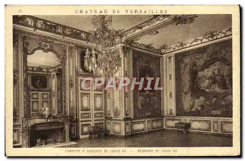 Cartes postales Chateau De Versailles Chambre A Coucher De Louis XV