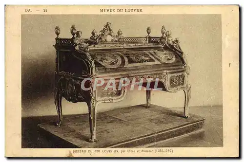 Ansichtskarte AK Musee Du Louvre Bureau Du Roi Louis XV Riesener