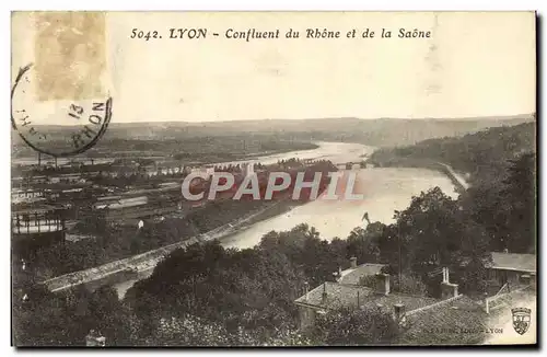 Ansichtskarte AK Lyon Confluent du Rhone Et De La Saone