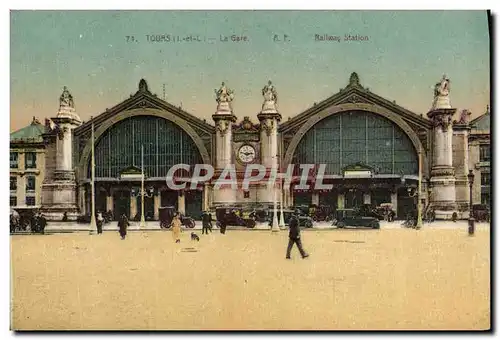 Cartes postales Tours La Gare