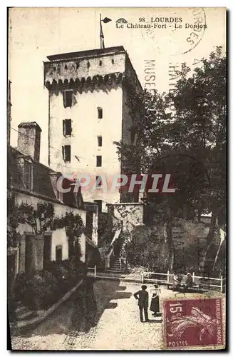 Cartes postales Lourdes Le Chateau Fort Le Donjon