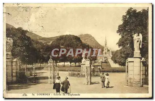 Cartes postales Lourdes Entree De l&#39Esplanade