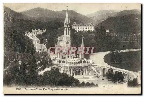 Cartes postales Lourdes Vue Plongeante