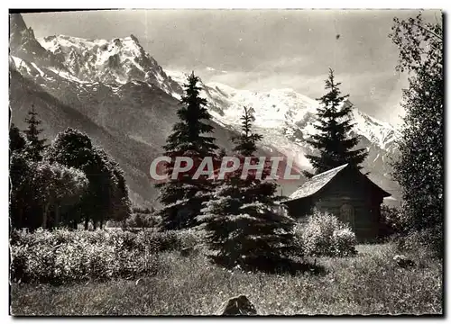 Moderne Karte Chamonix Mont Blanc L&#39Aiguille Du Midi Le Mt Blanc Aiguille du Gouter Hotel regina Prez