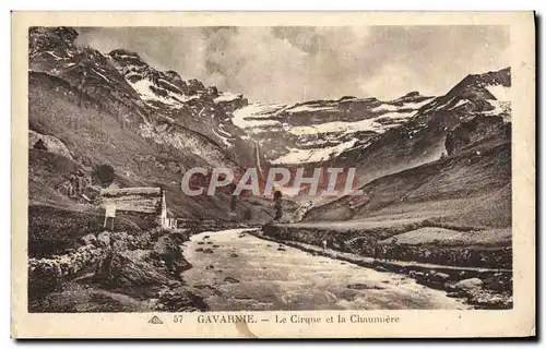 Ansichtskarte AK Gavarnie Le Cirque Et La Chaumiere