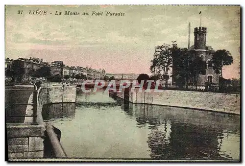 Ansichtskarte AK Liege La Meuse au Petit Paradis