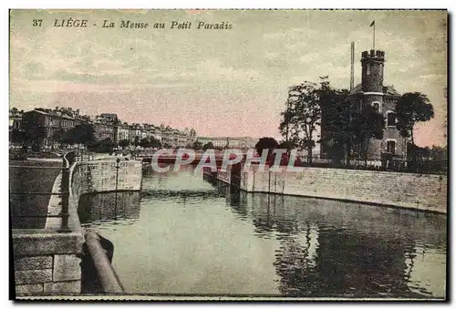 Cartes postales Liege La Meuse au Petit Paradis