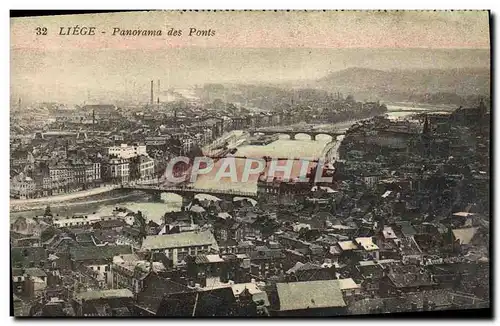 Cartes postales Liege Panorama Des Ponts