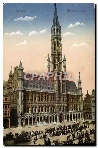 Cartes postales Bruxelles Hotel De Ville