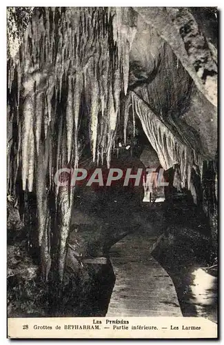 Cartes postales Les Pyrenees Grottes De Betharram Partie Inferieure Les Larmes