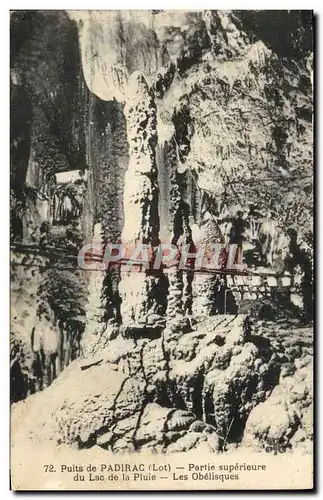 Ansichtskarte AK Puits De Padirac Partie Superiqure DuLac De La Pluie Les Obelisques