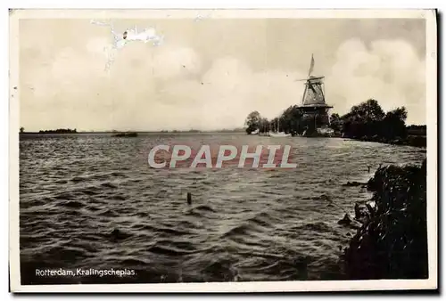 Cartes postales moderne Rotterdam Kralingscheplas Moulin a vent