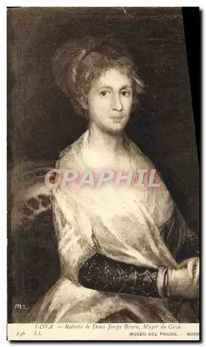 Ansichtskarte AK Goya Retrato De Doma Josefa Bayeu Mujer De Goya Museo Del Prado Madrid