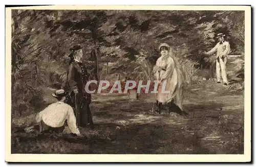 Cartes postales Edouard Manet Die Croquetpartie