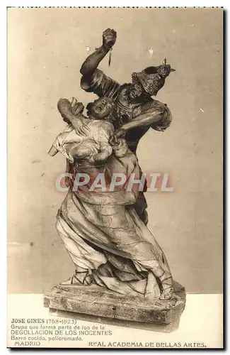 Cartes postales Jose Gines Grupo Que Forma Parte De Los De La Degollacion De Los Inodentes Barro Cocido Policrom