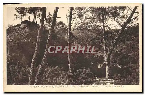 Cartes postales Environs De Quimperle Les Roches Du Diable