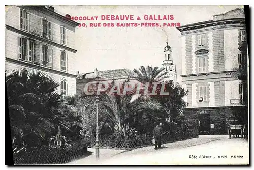 Ansichtskarte AK San Remo Publicite Chocolat Debauve Gallais Rue Des Saints Peres Paris