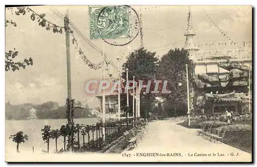 Cartes postales Enghien Les Bains Le Casino Et Le Lac