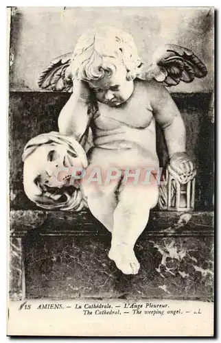 Cartes postales Amiens La Cathedrale L'Ange Pleureur