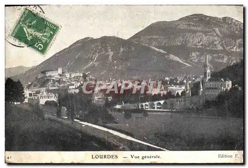 Cartes postales Lourdes Vue Generale