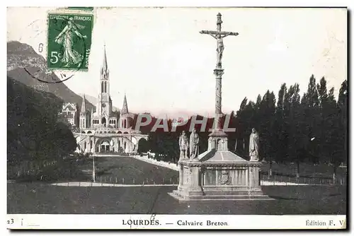 Cartes postales Lourdes Calvaire Breton