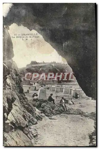 Cartes postales Granville La Grotte De La Plage