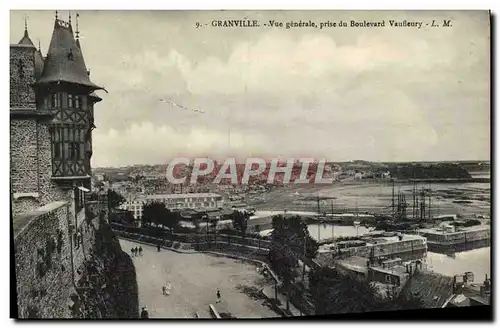 Ansichtskarte AK Granville Vue Generale Prise Du Boulevard Vaufleury