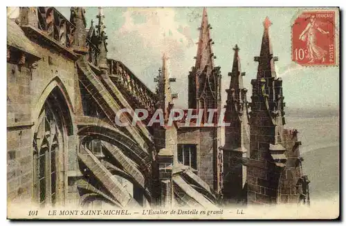 Cartes postales Le Mont Saint Michel L&#39Escalier De Dentelle En Granit