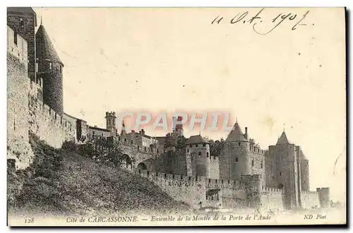 Cartes postales Cite De Carcassonne Ensemble De La Montee De la Porte De l&#39Aude