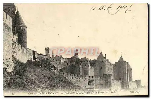 Cartes postales Cite De Carcassonne Ensemble De La Montee De la Porte De l'Aude