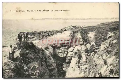 Cartes postales Environs De Royan Vallieres La Grande Crevasse