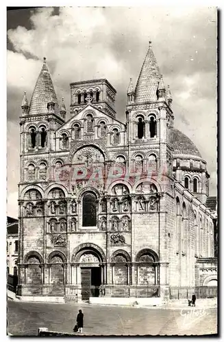 Moderne Karte Angouleme Facade de la Cathedrale St Pierre