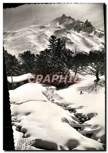 Cartes postales moderne L&#39Auvergne Le Mont Dore Sancy sous la neige Vallee de la Dordogne au dessus du Mont Dore et m