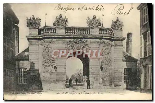 Cartes postales Vitry le Francois La porte du pont