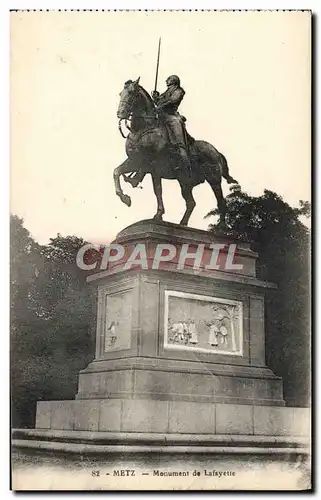 Cartes postales Metz Monument de Lafayette