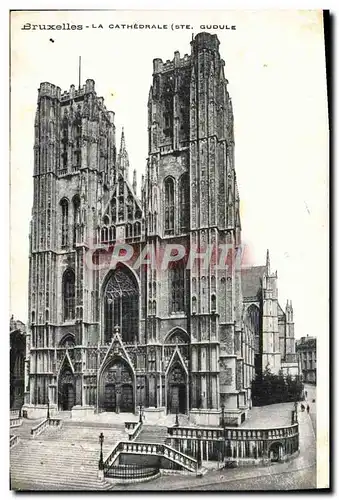 Ansichtskarte AK Bruxelles La Cathedrale ste Gudule