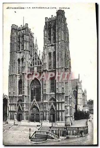 Cartes postales Bruxelles La Cathedrale ste Gudule
