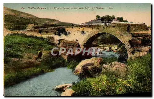 Ansichtskarte AK Taza Maroc Pont Portugais Sur L&#39Oued Taza