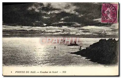 Cartes postales Pointe Du Raz Coucher de Soleil