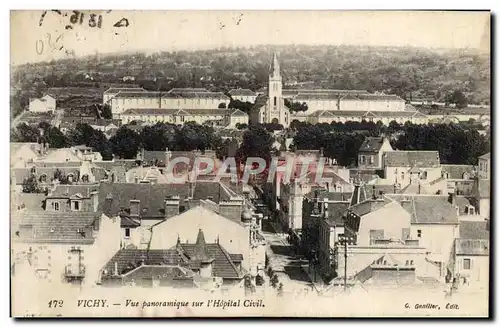 Ansichtskarte AK Vichy Vue panoramique sur I&#39Hopital Civil