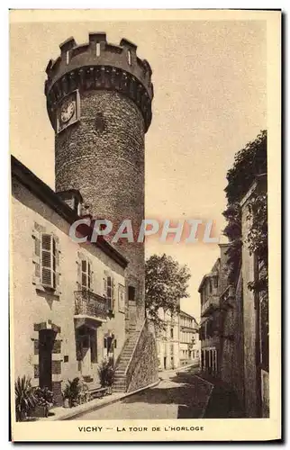 Cartes postales Vichy La tour de l&#39horloge