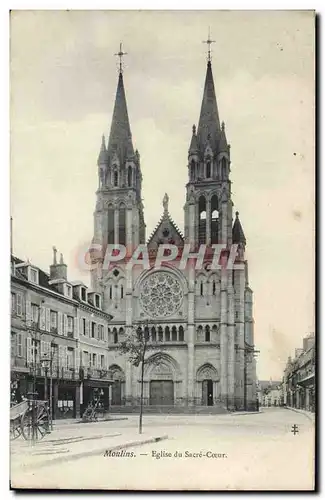 Cartes postales Moulins Eglise du Sacre Coeur