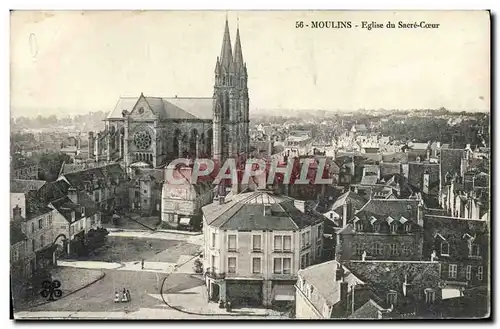 Cartes postales Moulins Eglise du Sacre Coeur