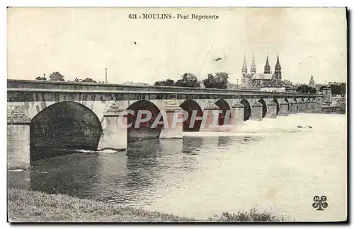 Ansichtskarte AK Moulins Pont Regemorte