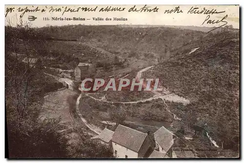 Cartes postales Neris les Bains Vallee des Moulins