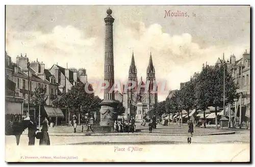 Cartes postales Moulins Place d&#39Allier