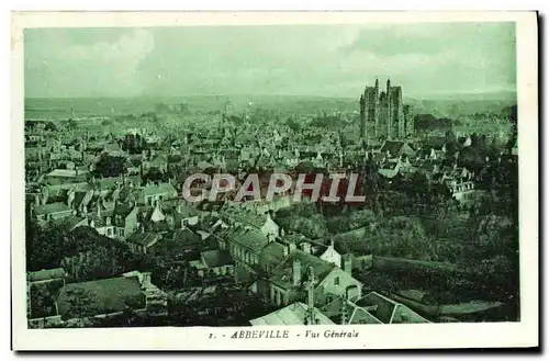 Cartes postales Abbeville Vue generale