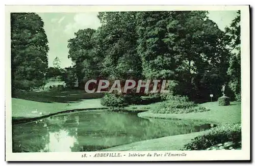 Cartes postales Abbeville Interieur du Parc d'Emonville