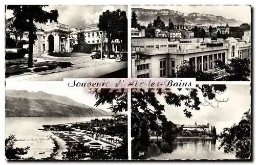 Cartes postales moderne Souvenir d'Aix les Bains Le casino Grand Cercle Panorama La plage Abbaye d'Hautecombe