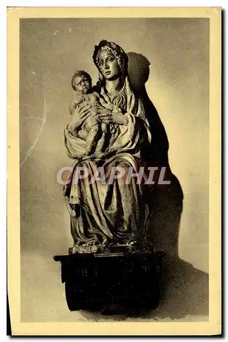 Cartes postales Musee Du Louvre La vierge et l&#39enfant attribue a Jacopo Della Quercia